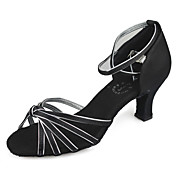 sala da ballo latino pratica scarpe di raso alto per le donne