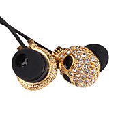 3.5mm Stereo High quality Diamond-studded Skull With Chin Fashion In-ear MP3/MP4 Headphone