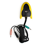 3-ports USB-hub med hovedtelefon og mikrofon indgang