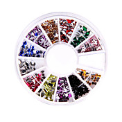 240 Nailart Strass Glitzer Spitze Mix gem Rad