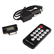 Transmisor FM y control remoto y cargador para el iPhone / iPod (negro)