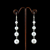 imiterte perler med aluminiumsfelger plating brude earrings