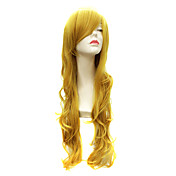 Capless Long Body Wave Synthetic Ginger Party Hair Wig