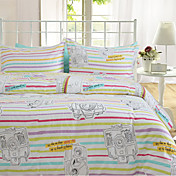 notes dynamiques twin / Full / Queen 4-pièces housse de couette réversible jeu
