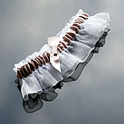 Pure Elegance In White Wedding Garter
