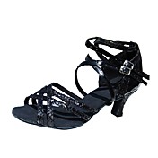 aanpassen van de prestaties dansschoenen Paillette / kunstleer bovenste latin schoenen voor vrouwen