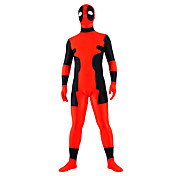 außerirdische Muster rot und schwarz lycra Zentai