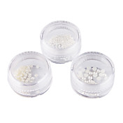 30pcs Nailart Tips Perle Strass Dekoration 3mm/2mm/1mm
