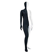 Weiß und Schwarz gemischte Farbe Lycra Zentai