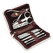 en acier inoxydable Trousse de manucure (peau de serpent, 8 paquets)