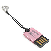 Kingmax USB 2,0 microSDHC memory kortlæser (lyserød)