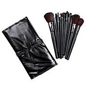 trucco pennello professionale con custodia in pelle libera
