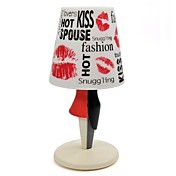 læbe print design bordlampe