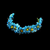 blå tusenfryd blomsterpike krans / headpiece