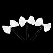 belle raso arco fiore forcine ragazza / testata (set di 3)