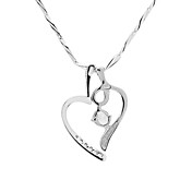 cubic zirconia pendente complementare in argento