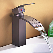 Antique Oil Rubbed Bronze Waterfall Painting Finish Bathroom Sink Faucet