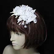 merletto bella / piuma / fiore nuziale acrilico / copricapo
