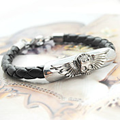 flyvende hodeskalle titan stål armbånd
