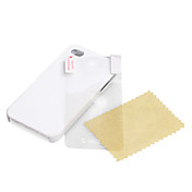 ultra sottile copertura in gomma opaca custodia rigida per iPhone 4 e 4S con lo schermo di protezione (bianco)