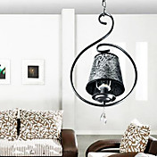 Lámpara Chandelier de Tela con 1 Bombilla - TIFTON