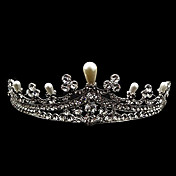 perle og rhinsten i legering tiara