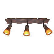 Floral Semi Flush Mount with 3 Light - Downward