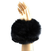 Genuine Black Fox Fur Slap-on Cuff/Bracelet