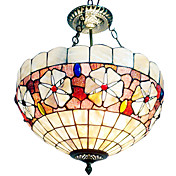 Tiffany loftslampe med 3 lys