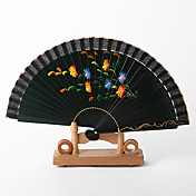Spanish Style Dark Green Fan (Set of 4)