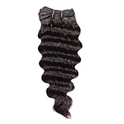 100% Human Hair 14 Inch Machine Made Deep Wave Hair Weave