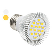 E27 White 16-LED Spotlight (48mm, 6W, 85-265V)