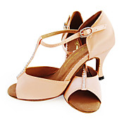 personnalisés en satin t-sangle de latin / salle de bal chaussures de performance de danse (plus de couleurs)