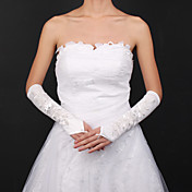 Satin Bridal Gloves With Appliqués/Beading/Embroidery (More Colors)