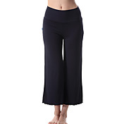 Yoga & Aerobic Frauen Sportbekleidung 7-8 Hose (schwarz)