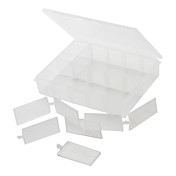 boîte en plastique de stockage bricolage (transparente)