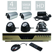 insbesondere - kostengünstige All-in-One-4CH-Kit (500g Festplatte, H.264)