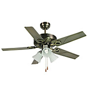 5 - Blade Two - Way Mode Ceiling Fan with 3 Lights in 3 Speed