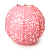 14" Floral Print Paper Lantern (More Colors)