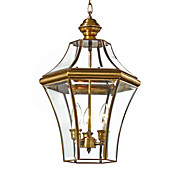 luz dorada de techo clásico con 3 luces