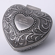 personalisierte Jahrgang tutania Herz-Design Schmuck-Box