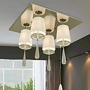 Stylish Crystal Semi Flush Mount with 4 Lights