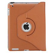 Estuche Tipo Mensajero Con Soporte Giratorio en 360 grados de Cuero PU para el Nuevo iPad y el iPad 2 - Marrón