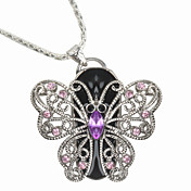 Butterfly Style 16GB USB-Flash-Laufwerk Halskette (violett)