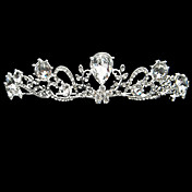 geniale legering med rhinestone og perle brude tiara