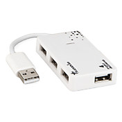 4-port Micro USB-hub (assorterede farver)