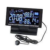 écran lcd horloge numérique avec thermomètre et hygromètre