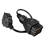 12 Pin Male to 16 Pin Female OBD II / OBD Diagnostic Adapter Cable for Renault (25cm)