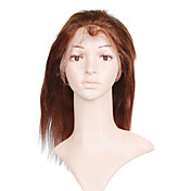 Glue-Less Hand-tied Lace Front Silky Straight 12 Inch Indian Remy Hair Wig