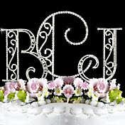 romanischen Strass Monogramm Kuchendeckel